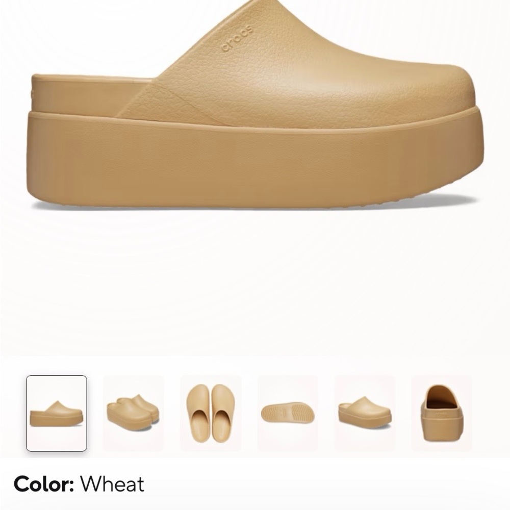 CROCS Women's Dylan Wheat Platform Mules